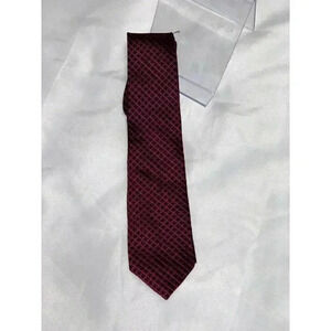 MEN'S Daniel Hechter Paris CLASSIC tie,MEN'S FORMAL WEAR burgundy,black pattern